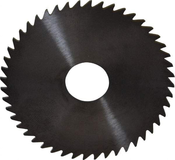 RobbJack - 2" Diam x 0.04" Blade Thickness x 1/2" Arbor Hole Diam, 48 Tooth Slitting and Slotting Saw - Arbor Connection, Right Hand, Uncoated, Solid Carbide, Concave Ground - Makers Industrial Supply