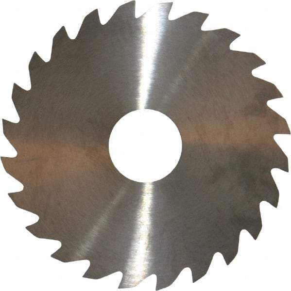 RobbJack - 2" Diam x 0.051" Blade Thickness x 1/2" Arbor Hole Diam, 24 Tooth Slitting and Slotting Saw - Arbor Connection, Right Hand, Uncoated, Solid Carbide, Concave Ground - Makers Industrial Supply