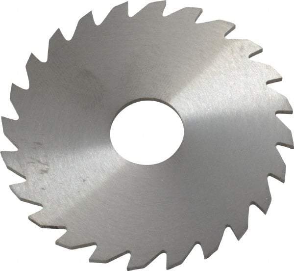 RobbJack - 2" Diam x 1/16" Blade Thickness x 1/2" Arbor Hole Diam, 24 Tooth Slitting and Slotting Saw - Arbor Connection, Right Hand, Uncoated, Solid Carbide, Concave Ground - Makers Industrial Supply