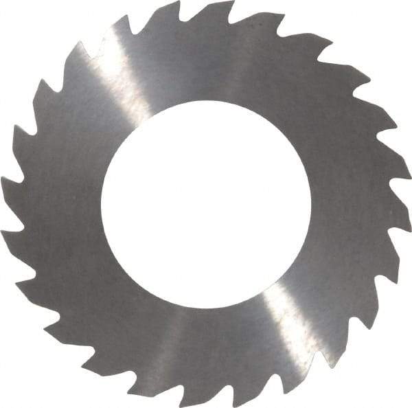 RobbJack - 2" Diam x 1/16" Blade Thickness x 1" Arbor Hole Diam, 24 Tooth Slitting and Slotting Saw - Arbor Connection, Right Hand, Uncoated, Solid Carbide, Concave Ground - Makers Industrial Supply