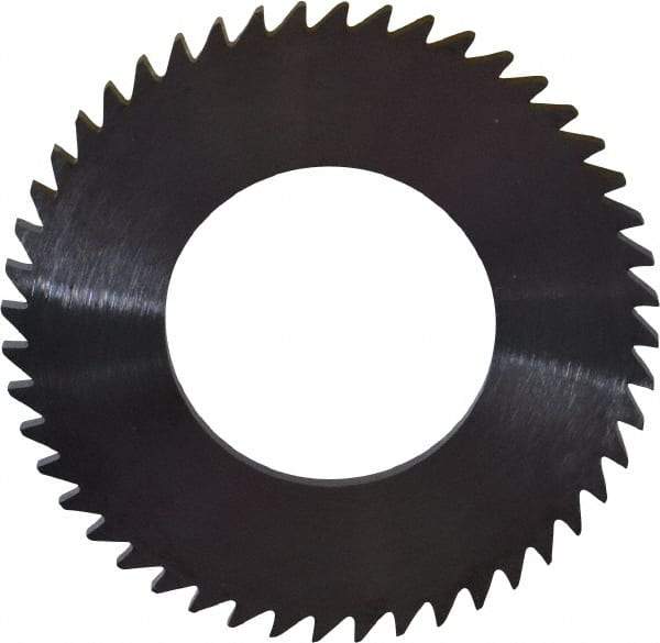 RobbJack - 2" Diam x 0.0937" Blade Thickness x 1" Arbor Hole Diam, 48 Tooth Slitting and Slotting Saw - Arbor Connection, Right Hand, Uncoated, Solid Carbide, Concave Ground - Makers Industrial Supply