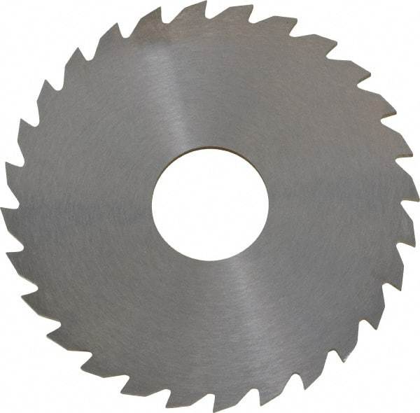 RobbJack - 2-1/4" Diam x 0.0781" Blade Thickness x 5/8" Arbor Hole Diam, 28 Tooth Slitting and Slotting Saw - Arbor Connection, Right Hand, Uncoated, Solid Carbide, Concave Ground - Makers Industrial Supply