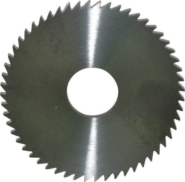 RobbJack - 2-1/4" Diam x 1/8" Blade Thickness x 5/8" Arbor Hole Diam, 56 Tooth Slitting and Slotting Saw - Arbor Connection, Right Hand, Uncoated, Solid Carbide, Concave Ground - Makers Industrial Supply