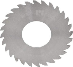 RobbJack - 2-1/2" Diam x 1/16" Blade Thickness x 1" Arbor Hole Diam, 28 Tooth Slitting and Slotting Saw - Arbor Connection, Right Hand, Uncoated, Solid Carbide, Concave Ground - Makers Industrial Supply