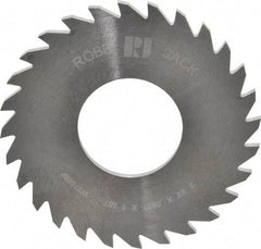 RobbJack - 2-1/2" Diam x 0.0937" Blade Thickness x 1" Arbor Hole Diam, 28 Tooth Slitting and Slotting Saw - Arbor Connection, Right Hand, Uncoated, Solid Carbide, Concave Ground - Makers Industrial Supply