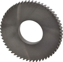 RobbJack - 2-1/2" Diam x 1/4" Blade Thickness x 1" Arbor Hole Diam, 56 Tooth Slitting and Slotting Saw - Arbor Connection, Right Hand, Uncoated, Solid Carbide, Concave Ground - Makers Industrial Supply