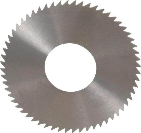 RobbJack - 2-3/4" Diam x 0.0468" Blade Thickness x 1" Arbor Hole Diam, 60 Tooth Slitting and Slotting Saw - Arbor Connection, Right Hand, Uncoated, Solid Carbide, Concave Ground - Makers Industrial Supply