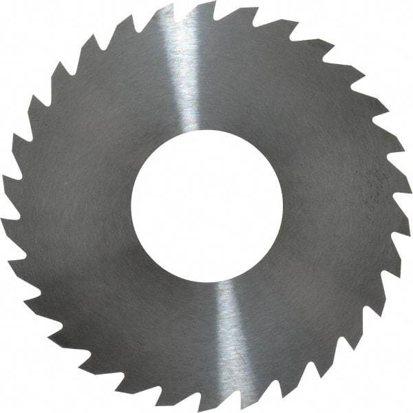 RobbJack - 2-3/4" Diam x 1/16" Blade Thickness x 1" Arbor Hole Diam, 30 Tooth Slitting and Slotting Saw - Arbor Connection, Right Hand, Uncoated, Solid Carbide, Concave Ground - Makers Industrial Supply