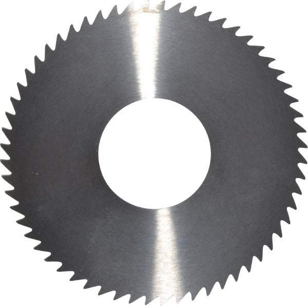 RobbJack - 2-3/4" Diam x 1/16" Blade Thickness x 1" Arbor Hole Diam, 60 Tooth Slitting and Slotting Saw - Arbor Connection, Right Hand, Uncoated, Solid Carbide, Concave Ground - Makers Industrial Supply