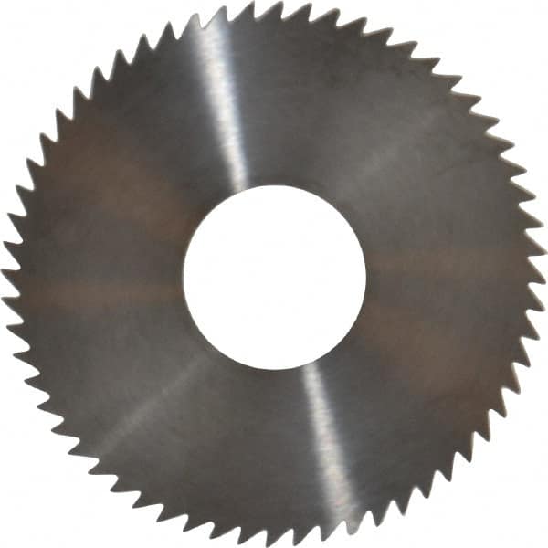 RobbJack - 3" Diam x 0.0156" Blade Thickness x 1" Arbor Hole Diam, 60 Tooth Slitting and Slotting Saw - Arbor Connection, Right Hand, Uncoated, Solid Carbide, Concave Ground - Makers Industrial Supply