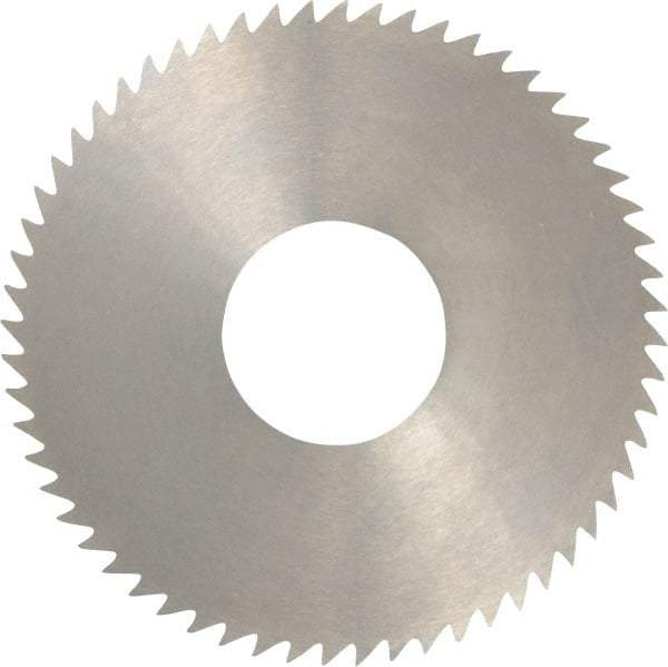 RobbJack - 3" Diam x 0.0312" Blade Thickness x 1" Arbor Hole Diam, 60 Tooth Slitting and Slotting Saw - Arbor Connection, Right Hand, Uncoated, Solid Carbide, Concave Ground - Makers Industrial Supply