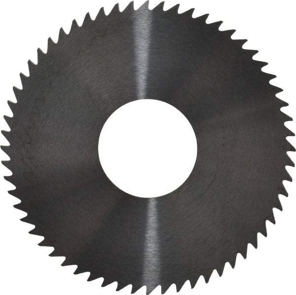 RobbJack - 3" Diam x 0.0468" Blade Thickness x 1" Arbor Hole Diam, 60 Tooth Slitting and Slotting Saw - Arbor Connection, Right Hand, Uncoated, Solid Carbide, Concave Ground - Makers Industrial Supply