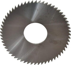 RobbJack - 3" Diam x 0.0781" Blade Thickness x 1" Arbor Hole Diam, 60 Tooth Slitting and Slotting Saw - Arbor Connection, Right Hand, Uncoated, Solid Carbide, Concave Ground - Makers Industrial Supply