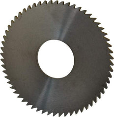 RobbJack - 3" Diam x 0.0937" Blade Thickness x 1" Arbor Hole Diam, 60 Tooth Slitting and Slotting Saw - Arbor Connection, Right Hand, Uncoated, Solid Carbide, Concave Ground - Makers Industrial Supply