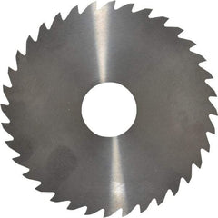 RobbJack - 4" Diam x 0.0468" Blade Thickness x 1" Arbor Hole Diam, 36 Tooth Slitting and Slotting Saw - Arbor Connection, Right Hand, Uncoated, Solid Carbide, Concave Ground - Makers Industrial Supply