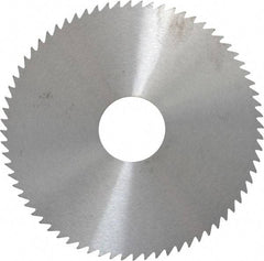 RobbJack - 4" Diam x 0.0468" Blade Thickness x 1" Arbor Hole Diam, 72 Tooth Slitting and Slotting Saw - Arbor Connection, Right Hand, Uncoated, Solid Carbide, Concave Ground - Makers Industrial Supply