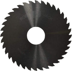 RobbJack - 4" Diam x 1/16" Blade Thickness x 1" Arbor Hole Diam, 36 Tooth Slitting and Slotting Saw - Arbor Connection, Right Hand, Uncoated, Solid Carbide, Concave Ground - Makers Industrial Supply