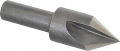 Keo - 5/8" Head Diam, 3/8" Shank Diam, 3 Flute 60° High Speed Steel Countersink - Bright Finish, 2-1/4" OAL, Single End, Straight Shank, Right Hand Cut - Makers Industrial Supply