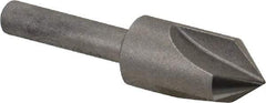 Keo - 1/2" Head Diam, 1/4" Shank Diam, 3 Flute 82° High Speed Steel Countersink - Bright Finish, 2" OAL, Single End, Straight Shank, Right Hand Cut - Makers Industrial Supply