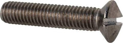 Value Collection - M8x1.25 Metric Coarse, 40mm OAL Slotted Drive Machine Screw - Oval Head, Grade 18-8 & A2 Stainless Steel, Uncoated, Without Washer - Makers Industrial Supply