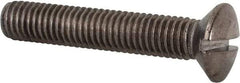 Value Collection - M8x1.25 Metric Coarse, 45mm OAL Slotted Drive Machine Screw - Oval Head, Grade 18-8 & A2 Stainless Steel, Uncoated, Without Washer - Makers Industrial Supply