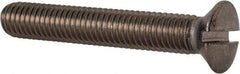 Value Collection - M8x1.25 Metric Coarse, 50mm OAL Slotted Drive Machine Screw - Oval Head, Grade 18-8 & A2 Stainless Steel, Uncoated, Without Washer - Makers Industrial Supply