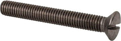 Value Collection - M8x1.25 Metric Coarse, 60mm OAL Slotted Drive Machine Screw - Oval Head, Grade 18-8 & A2 Stainless Steel, Uncoated, Without Washer - Makers Industrial Supply