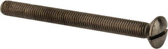 Value Collection - M8x1.25 Metric Coarse, 90mm OAL Slotted Drive Machine Screw - Oval Head, Grade 18-8 & A2 Stainless Steel, Uncoated, Without Washer - Makers Industrial Supply