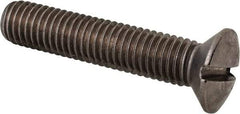 Value Collection - M10x1.50 Metric Coarse, 50mm OAL Slotted Drive Machine Screw - Oval Head, Grade 18-8 & A2 Stainless Steel, Uncoated, Without Washer - Makers Industrial Supply