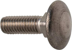 Value Collection - M5x0.8 16mm Length Under Head, Standard Square Neck, Carriage Bolt - Austenitic Grade A2 Stainless Steel, - Makers Industrial Supply