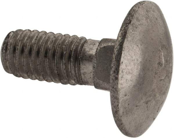 Value Collection - M6x1 16mm Length Under Head, Standard Square Neck, Carriage Bolt - Austenitic Grade A2 Stainless Steel, - Makers Industrial Supply