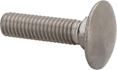 Value Collection - M6x1 25mm Length Under Head, Standard Square Neck, Carriage Bolt - Austenitic Grade A2 Stainless Steel, - Makers Industrial Supply