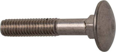 Value Collection - M6x1 35mm Length Under Head, Standard Square Neck, Carriage Bolt - Austenitic Grade A2 Stainless Steel, - Makers Industrial Supply