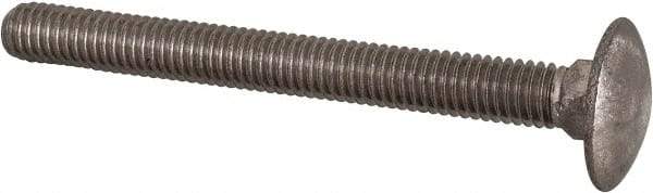 Value Collection - M6x1 60mm Length Under Head, Standard Square Neck, Carriage Bolt - Austenitic Grade A2 Stainless Steel, - Makers Industrial Supply