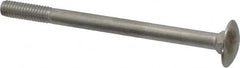 Value Collection - M6x1 80mm Length Under Head, Standard Square Neck, Carriage Bolt - Austenitic Grade A2 Stainless Steel, - Makers Industrial Supply