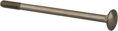 Value Collection - M6x1 100mm Length Under Head, Standard Square Neck, Carriage Bolt - Austenitic Grade A2 Stainless Steel, - Makers Industrial Supply