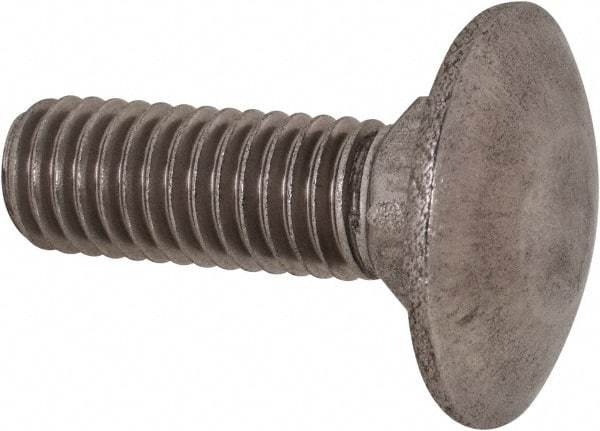 Value Collection - M8x1.25 25mm Length Under Head, Standard Square Neck, Carriage Bolt - Austenitic Grade A2 Stainless Steel, - Makers Industrial Supply