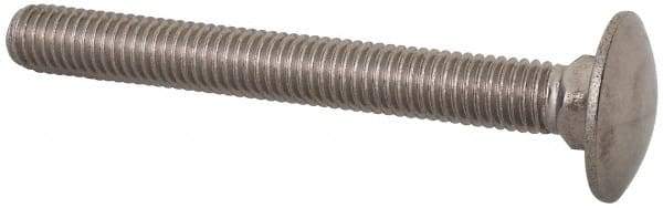 Value Collection - M8x1.25 70mm Length Under Head, Standard Square Neck, Carriage Bolt - Austenitic Grade A2 Stainless Steel, - Makers Industrial Supply