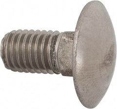 Value Collection - M10x1.5 20mm Length Under Head, Standard Square Neck, Carriage Bolt - Austenitic Grade A2 Stainless Steel, - Makers Industrial Supply