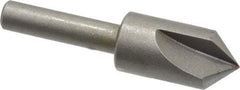 Keo - 1/2" Head Diam, 1/4" Shank Diam, 3 Flute 90° High Speed Steel Countersink - Bright Finish, 2" OAL, Single End, Straight Shank, Right Hand Cut - Makers Industrial Supply