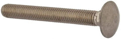 Value Collection - M10x1.5 80mm Length Under Head, Standard Square Neck, Carriage Bolt - Austenitic Grade A2 Stainless Steel, - Makers Industrial Supply