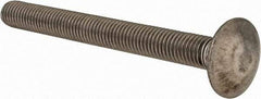 Value Collection - M10x1.5 100mm Length Under Head, Standard Square Neck, Carriage Bolt - Austenitic Grade A2 Stainless Steel, - Makers Industrial Supply