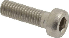 Value Collection - M5x0.80 Metric Coarse Hex Socket Drive, Low Socket Cap Screw - Grade 18-8 & Austenitic A2 Stainless Steel, Uncoated, Fully Threaded, 16mm Length Under Head - Makers Industrial Supply