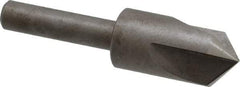 Keo - 1/2" Head Diam, 1/4" Shank Diam, 3 Flute 100° High Speed Steel Countersink - Bright Finish, 2" OAL, Single End, Straight Shank, Right Hand Cut - Makers Industrial Supply