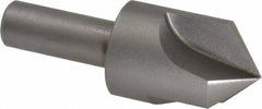 Keo - 1" Head Diam, 1/2" Shank Diam, 3 Flute 100° High Speed Steel Countersink - Bright Finish, 2-3/4" OAL, Single End, Straight Shank, Right Hand Cut - Makers Industrial Supply