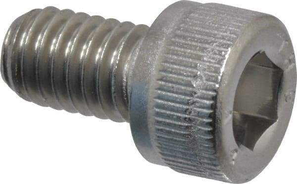 Value Collection - M6x1.00 Metric Coarse Hex Socket Drive, Socket Cap Screw - Grade 316 & Austenitic A4 Stainless Steel, Uncoated, Fully Threaded, 10mm Length Under Head - Makers Industrial Supply