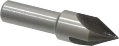 Interstate - 1/2" Head Diam, 3/8" Shank Diam, 3 Flute 60° High Speed Steel Countersink - Makers Industrial Supply