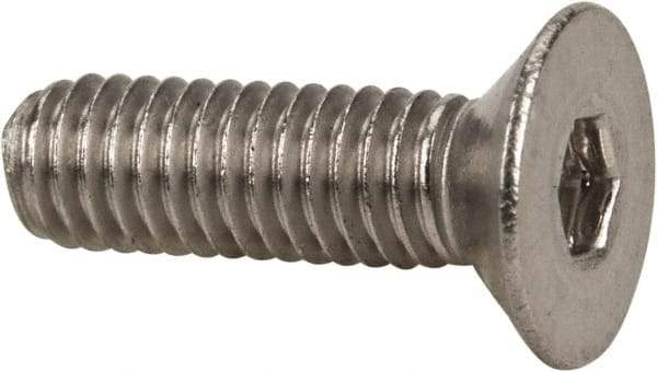 Value Collection - M3x0.50 Metric Coarse Hex Socket Drive, 90° Flat Screw - Grade 316 & Austenitic A4 Stainless Steel, Fully Threaded, 10mm OAL - Makers Industrial Supply