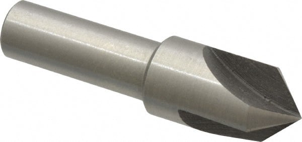 Interstate - 1/2" Head Diam, 3/8" Shank Diam, 3 Flute 90° High Speed Steel Countersink - Makers Industrial Supply