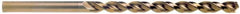 Cleveland - 11.5mm 135° Cobalt Jobber Drill - Oxide/Gold Finish, Right Hand Cut, Parabolic Flute, Straight Shank, 5.591" OAL, Split Point - Makers Industrial Supply